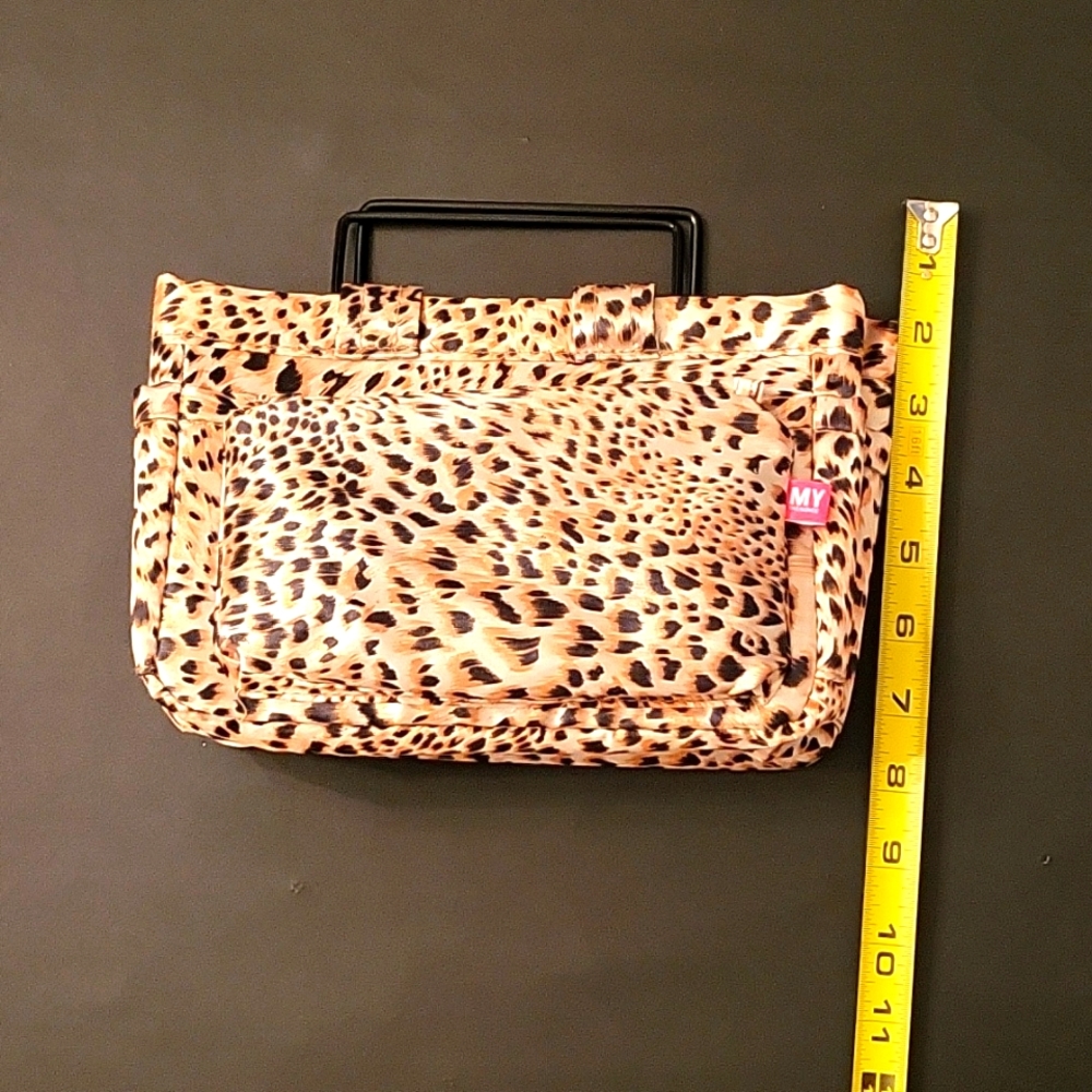 NEW Leopard Satin Purse Organizer/Insert! 13 Pockets! - Picture 8 of 8